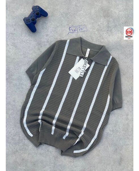 Polo rayé homme élégant