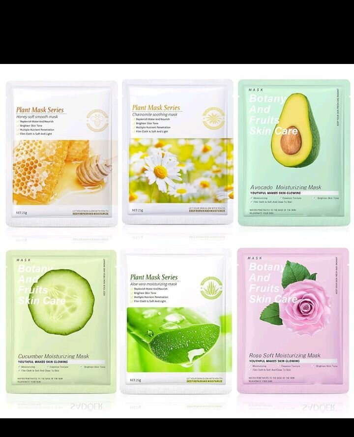 Masques hydratants visage divers