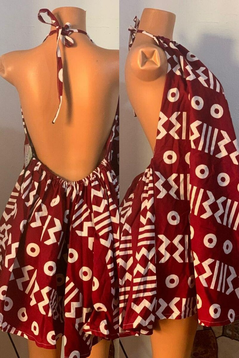 Robe d'été dos nu fleurie