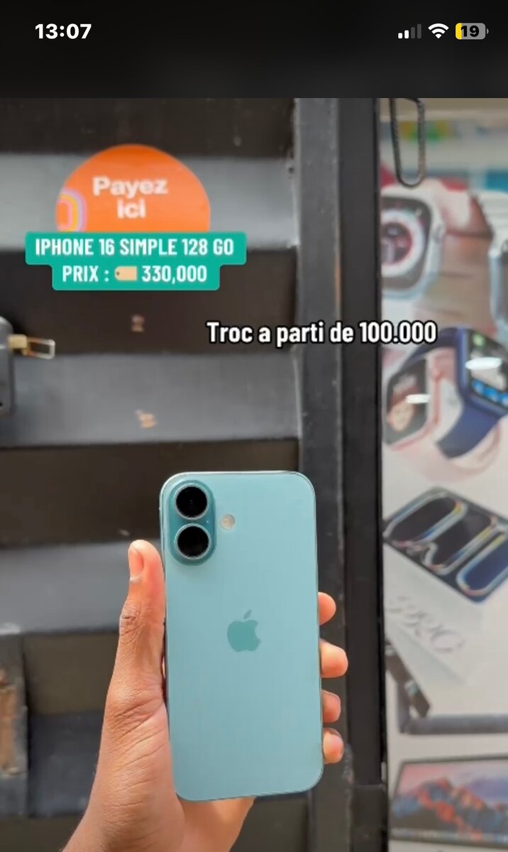 iPhone 16 Simple 128 Go