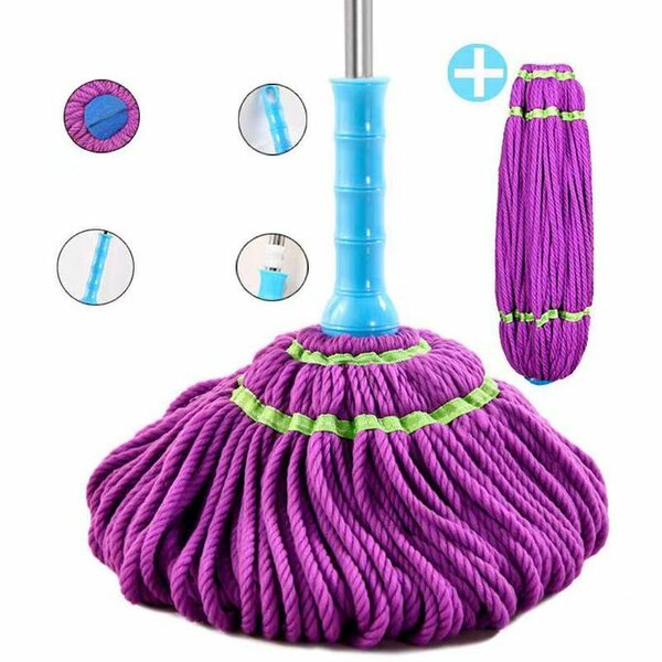 Rotating Twist Water Mops Floor Cleaner Telescopic Microfibe