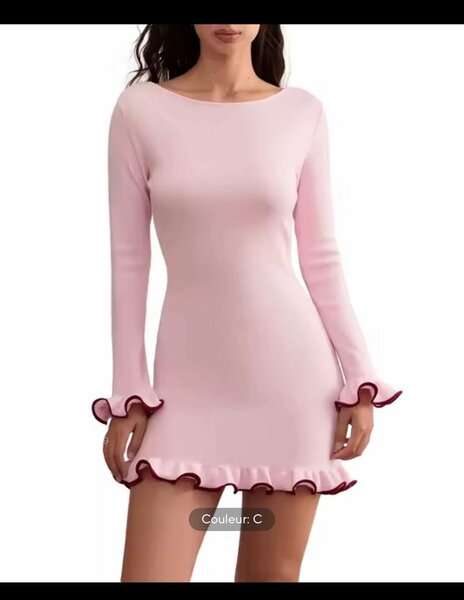 Robe élégante à volants