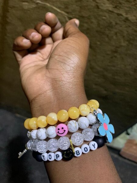 Bracelet en perles pour homme