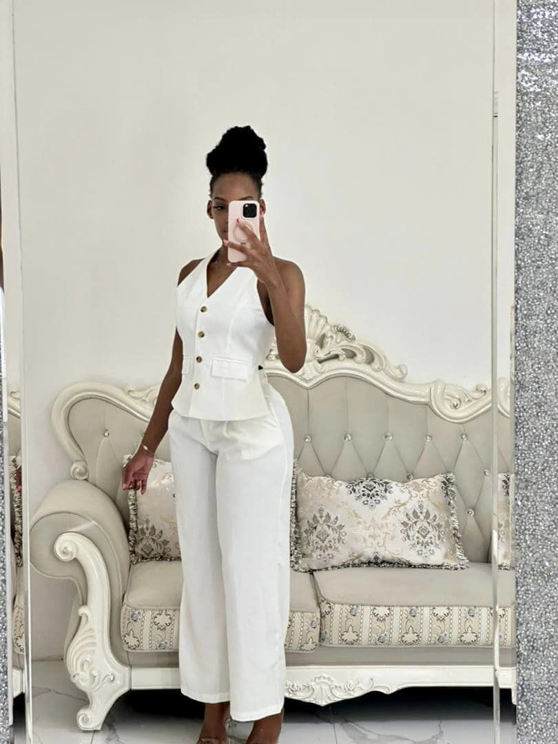 white vest and trousers