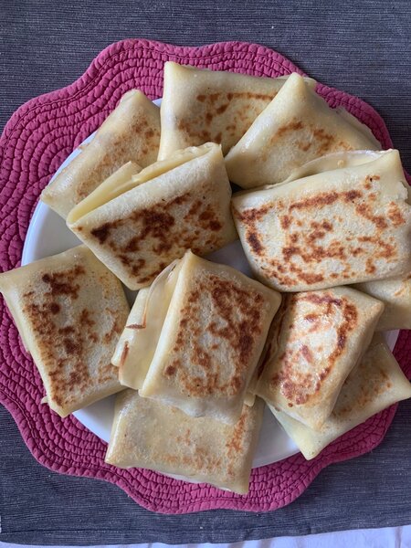 Crêpes salées viande haché fro