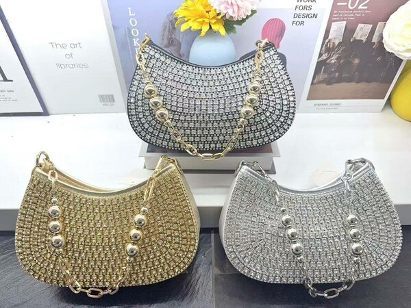 Sac à main strass glamour