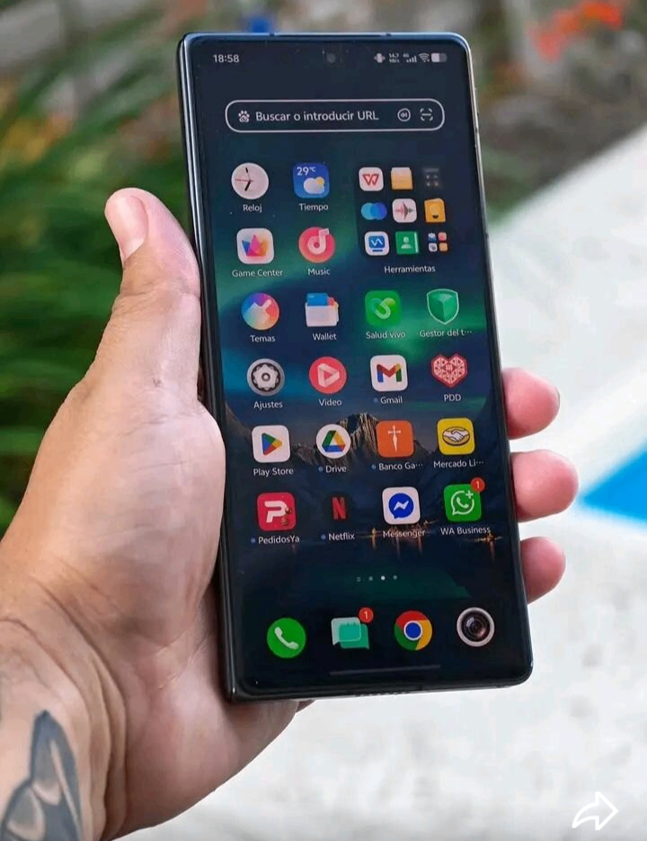 Téléphone pliable écran tactile