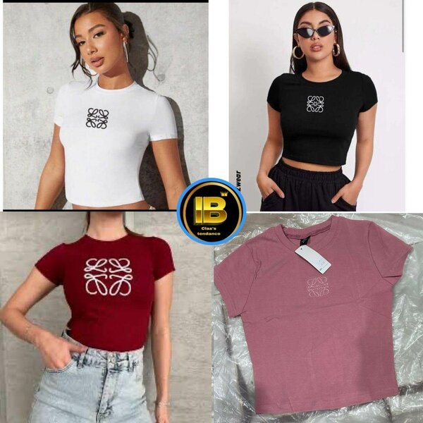 T-shirt crop tendance pour femmes