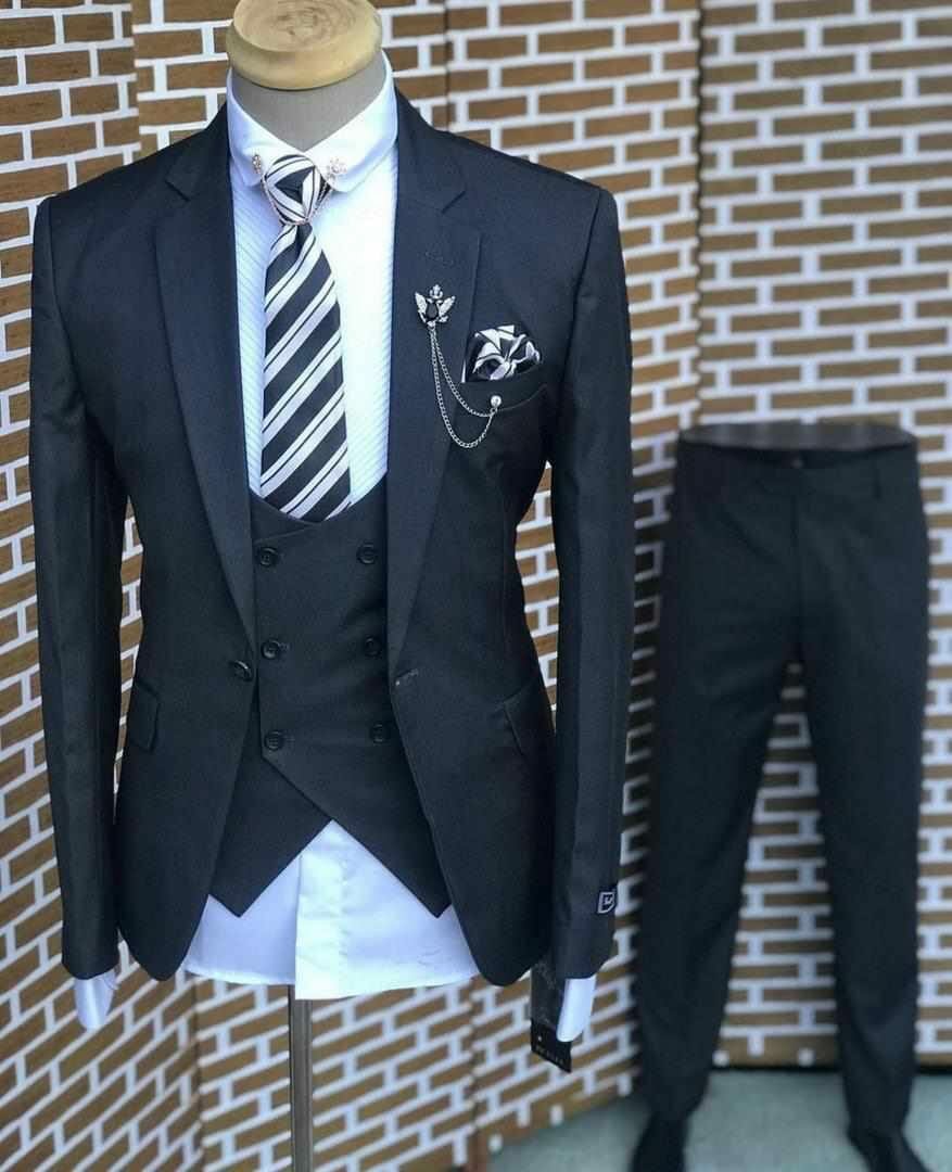 black men's  suit