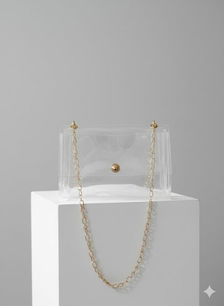 Sac à main transparent chic