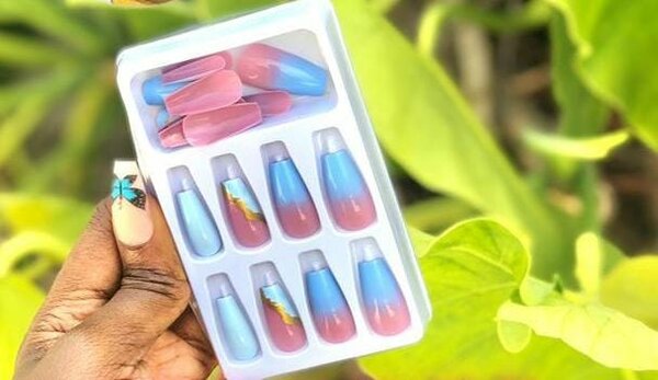 Ongles Press-On Bicolores