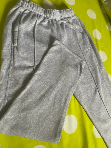 Jogging gros bas en coton gris