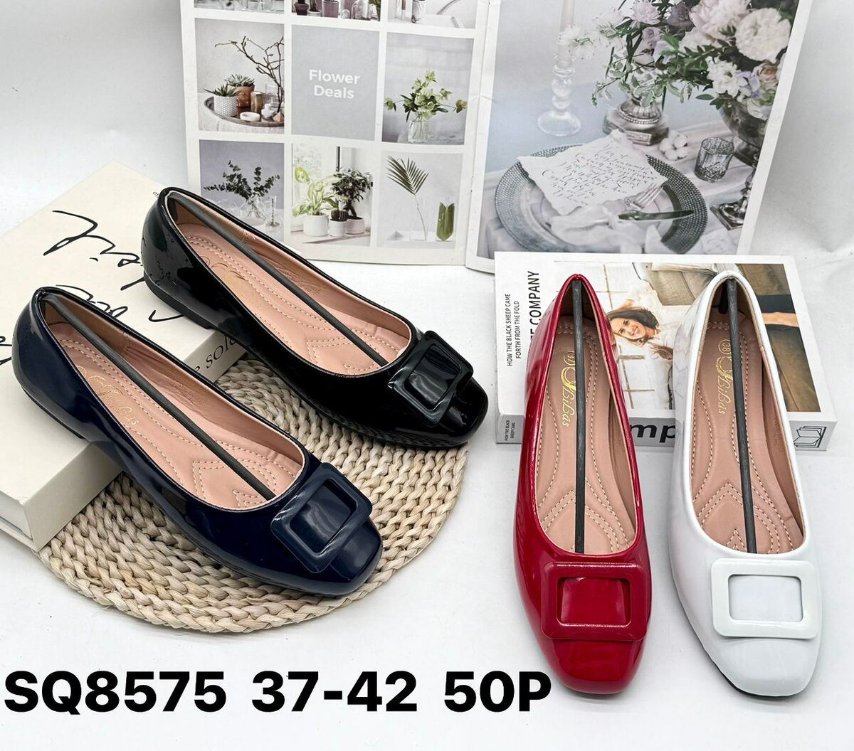 Ballerines élégantes en cuir