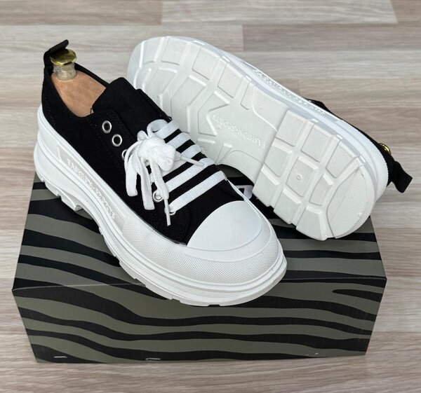 Sneakers plateforme noir et blanc