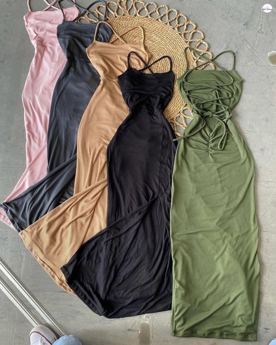 Robe Longue Élastique Femme