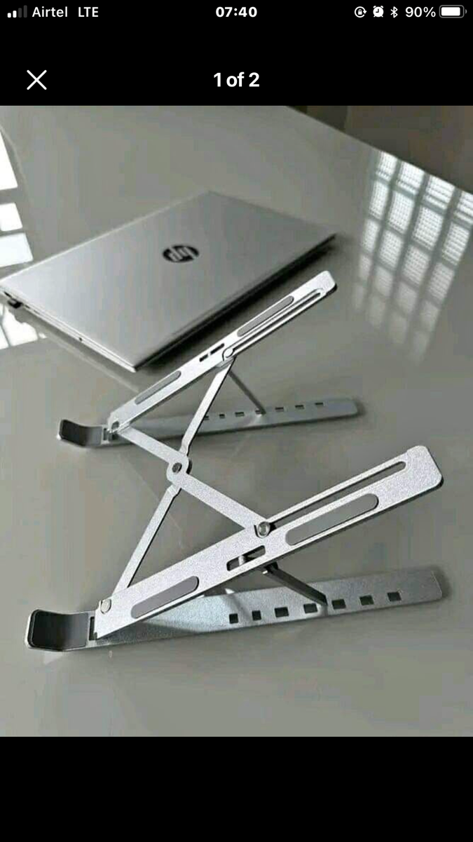 Aluminum laptop stand