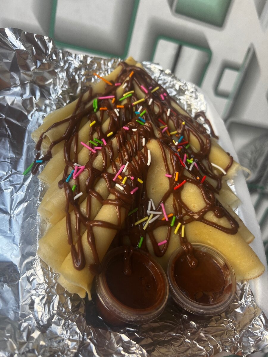 Crêpes nature et crêpes nutela