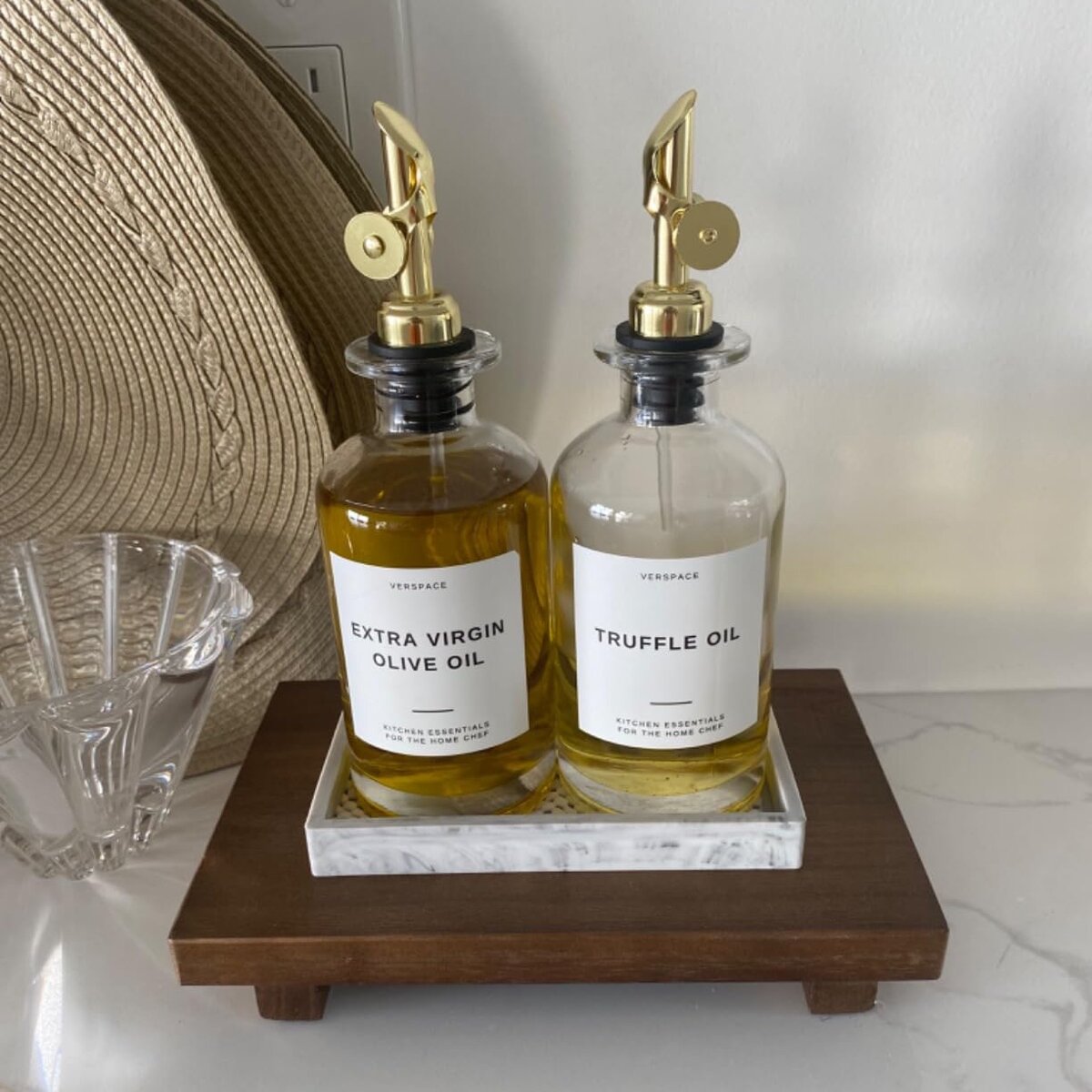 2 SYRUP/OIL BOTTLE SET