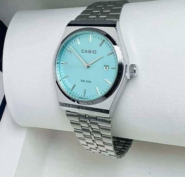 Montre Casio Bleu Acier Inox