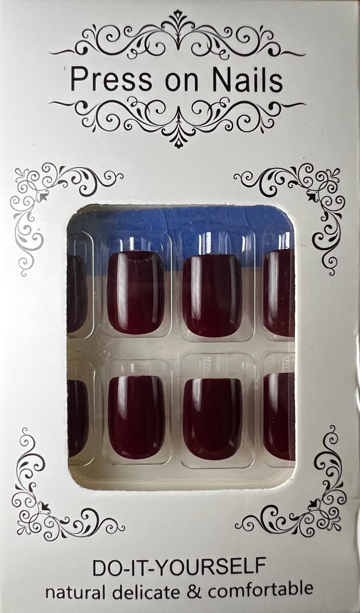 Ongles Pression Bordeau