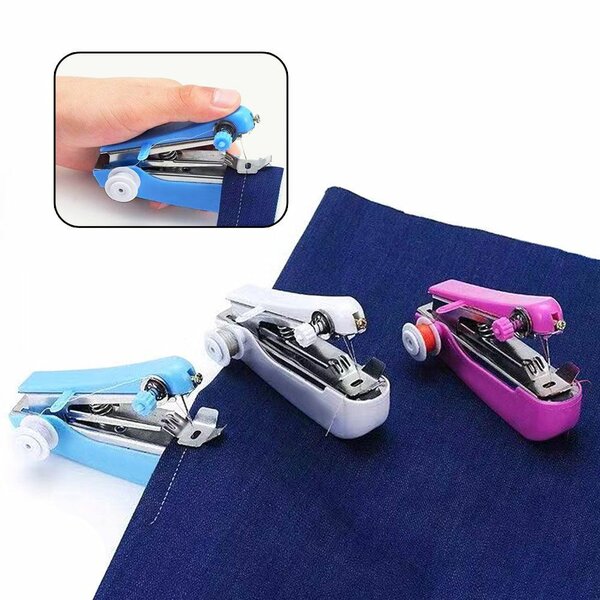 Portable mini handheld sewing machine