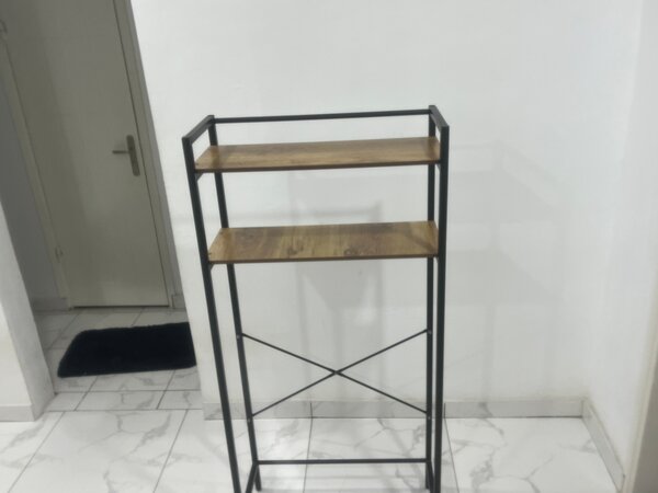 Étagère industrielle bois métal