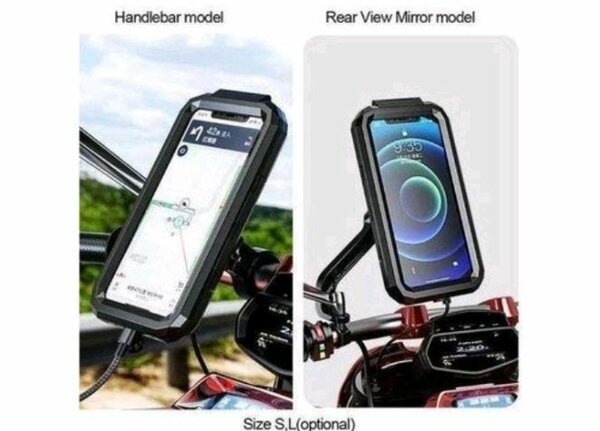Support de téléphone sur moto