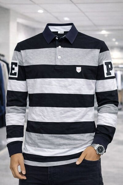 Polo rayé pour homme