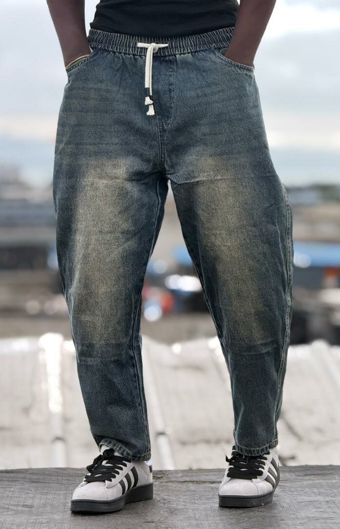Pantalon Jogger en Denim Décontracté