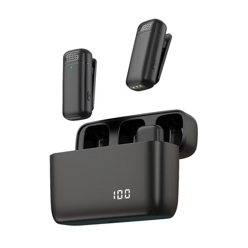 K6 Wireless Microphone - Dual Type-C with Digital Display