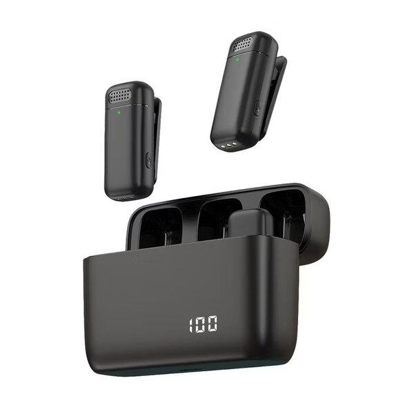 K6 Wireless Microphone - Dual Type-C with Digital Display