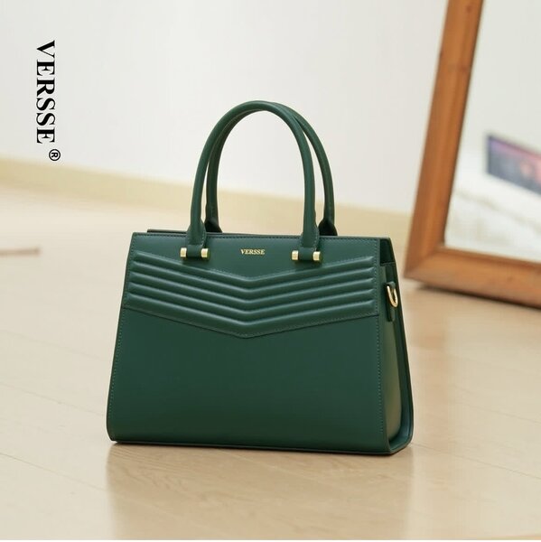 Sac à main élégant vert foncé