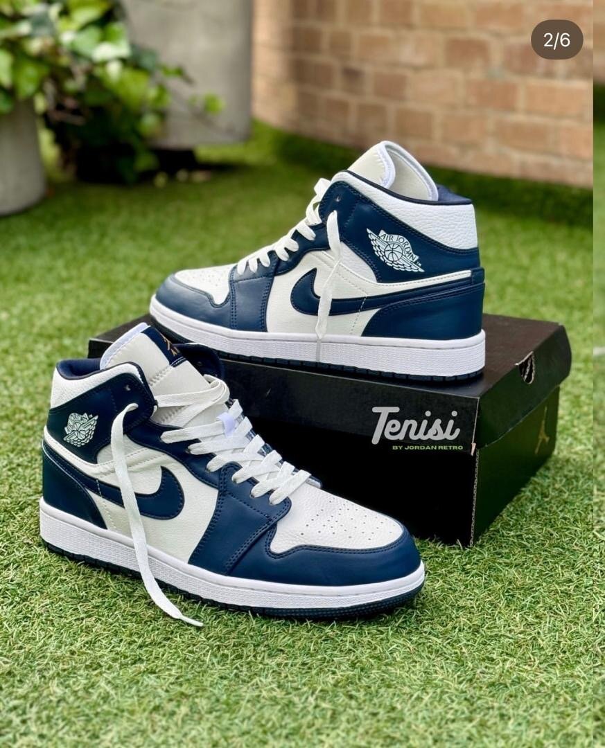 Baskets montantes bleues