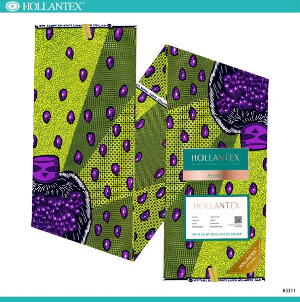 Tissu africain imprimé vibrant