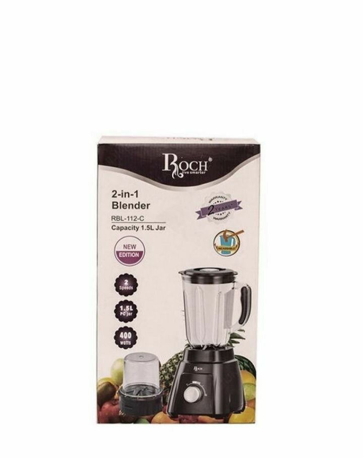 Blender Incassable 2 En 1 - RBL-112-C - 400W - 1.5L