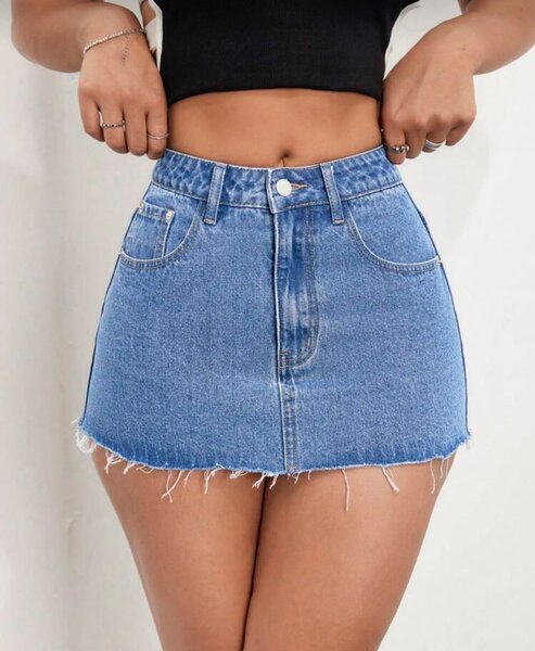 Jupe en jean tendance