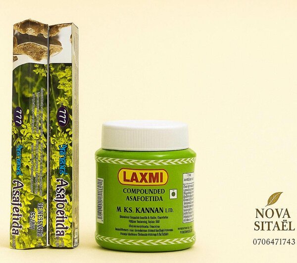 Asafoetida en poudre et tubes