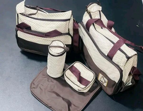 brown set of bags