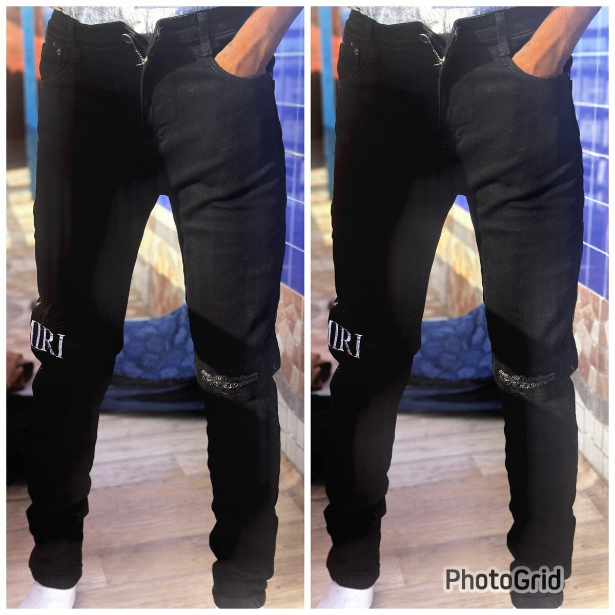 Jean noir tendance homme