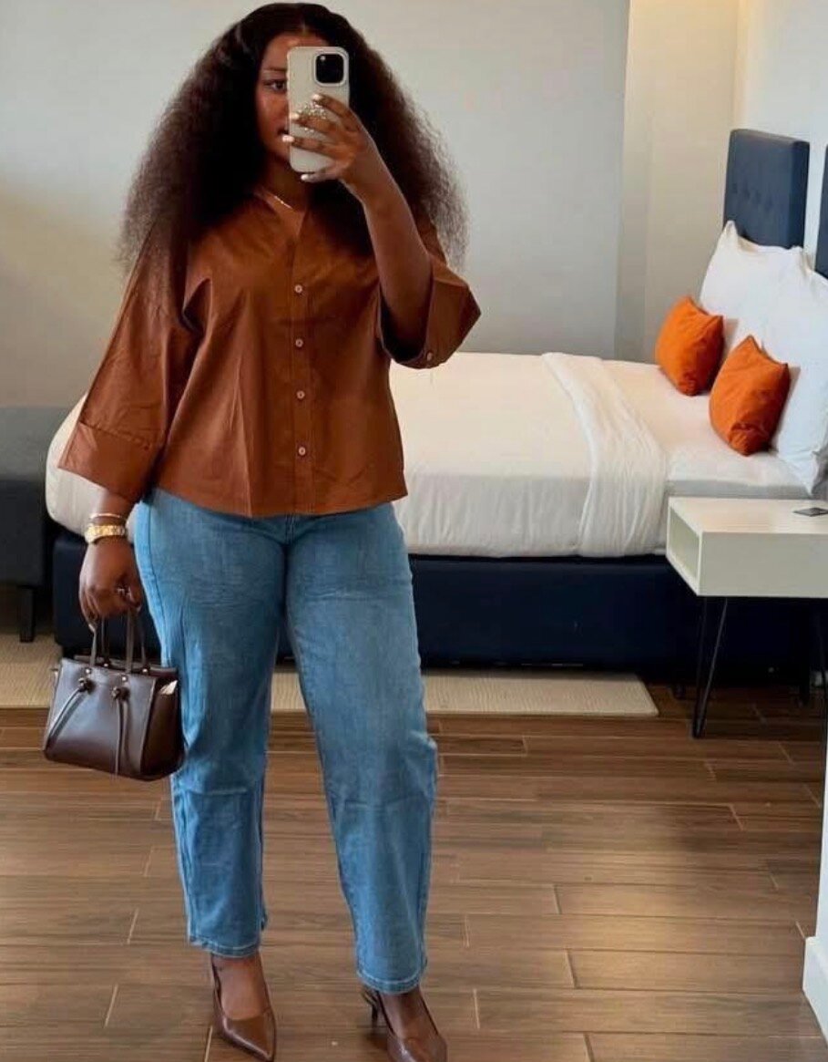 Blouse en coton rayée