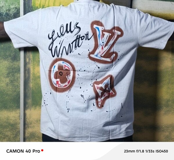 T-shirt blanc imprimé mode