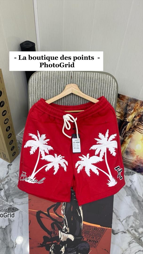 Shorts décontractés palmier