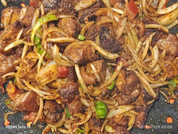 Porc braisé et sauté