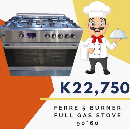 FERRE 5 burner full gas STOVE 90*60
