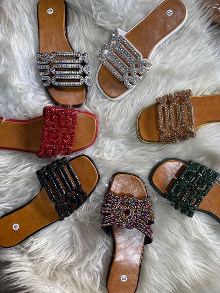 Sandales Femme Strass Étincelantes