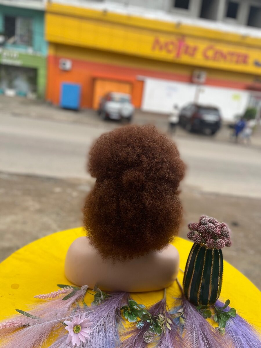 Perruque Afro Bouclée humain