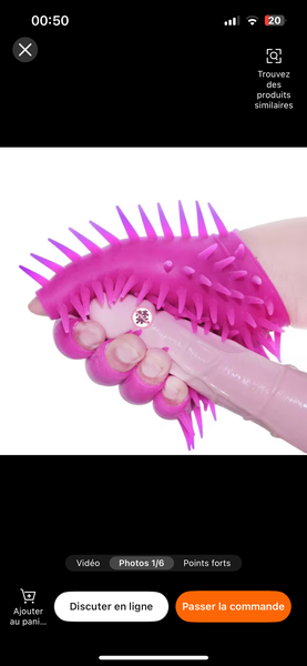 Gant Silhouette pour Massage