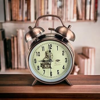 Réveil Vintage Rétro Métallique