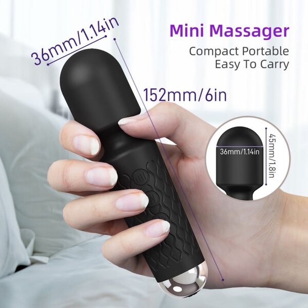 Mini wand vibrator