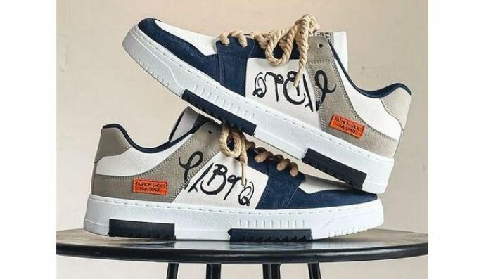 Sneakers modernes à motif